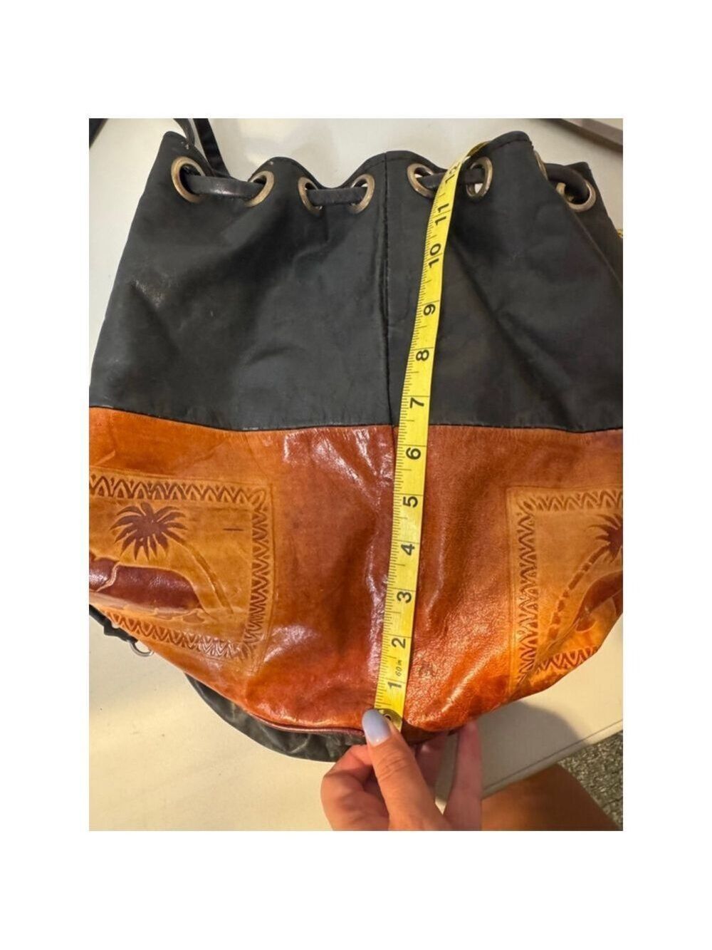 Unbranded Bucket Bag Women's Black Brown One Size - Picture 10 of 10